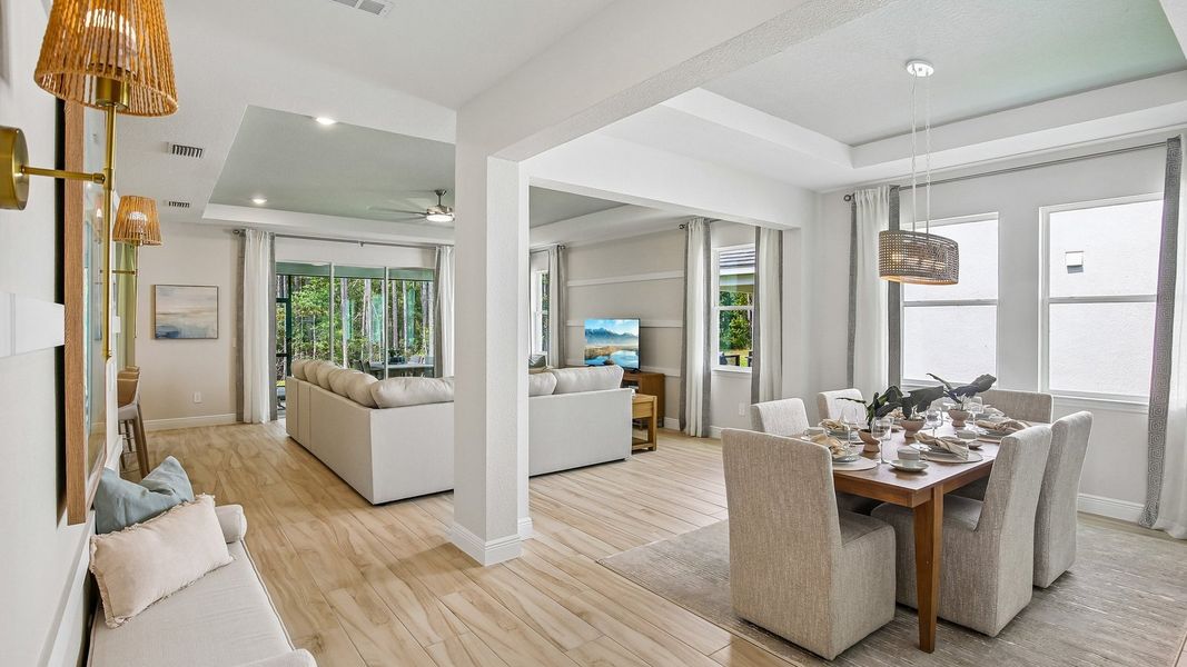 Furnished interior in a model home at Hammock at Two Rivers in Zephyrhills (Image 61).