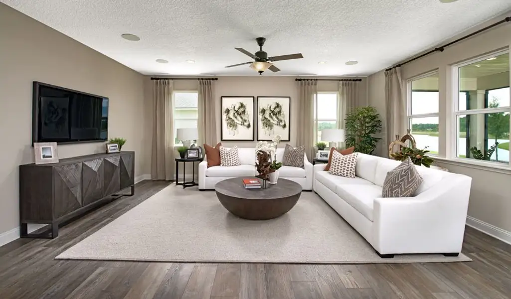 Furnished interior in a model home at Rye Manor in Parrish (Image 6).