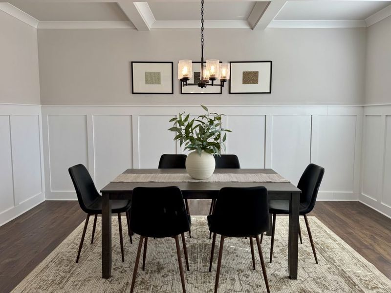 Furnished interior in a model home at Springside Reserve in Powder Springs (Image 45).