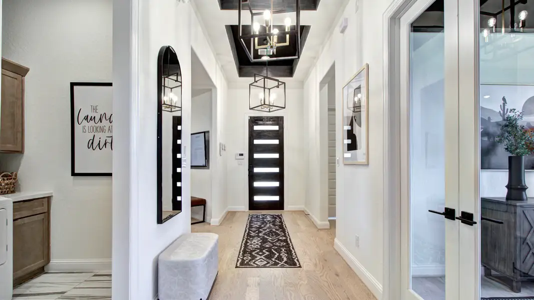 Furnished interior in a model home at Veramendi in New Braunfels (Image 4).