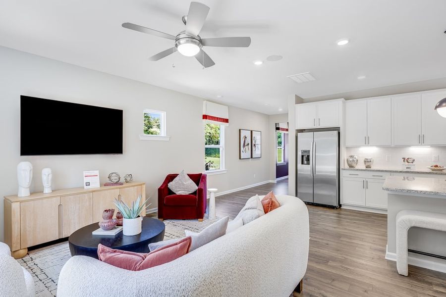 Furnished interior in a model home at Eagle Trace in Wendell (Image 72). Furnished interior in a model home at Eagle Trace in Wendell (Image 72).