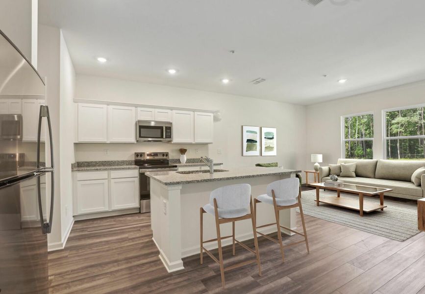 Furnished interior in a model home at Chestnut Grove in Douglasville (Image 6).