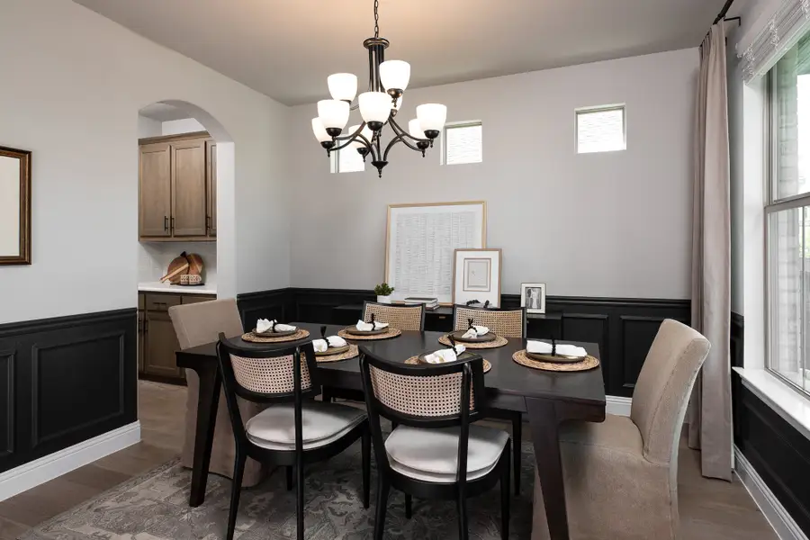 Furnished interior in a model home at Silo Mills - Signature Series in Joshua (Image 11).