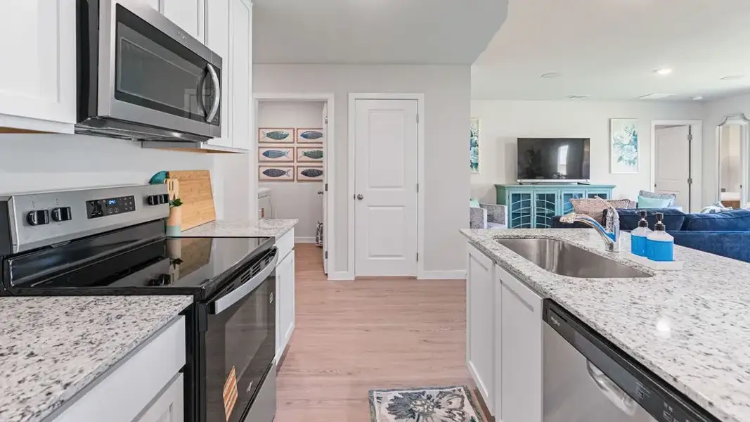 Furnished interior in a model home at Fisher's Cove in Aransas Pass (Image 6).