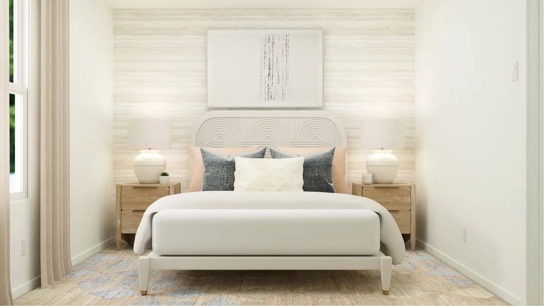Furnished interior in a model home at Avalon Ridge: Cottage in Conroe (Image 19). Furnished interior in a model home at Avalon Ridge: Cottage in Conroe (Image 19).