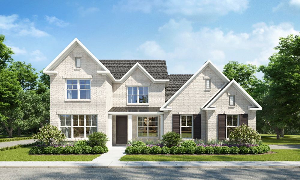 Front exterior of a home in the Manor at Hall Creek community, located in Arlington, TN (Image 2).