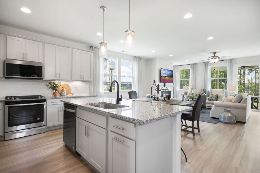 Furnished interior in a model home at Magnolia Park in Garner (Image 10).