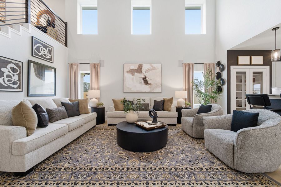 Furnished interior in a model home at Pecan Estates in Crosby (Image 22).