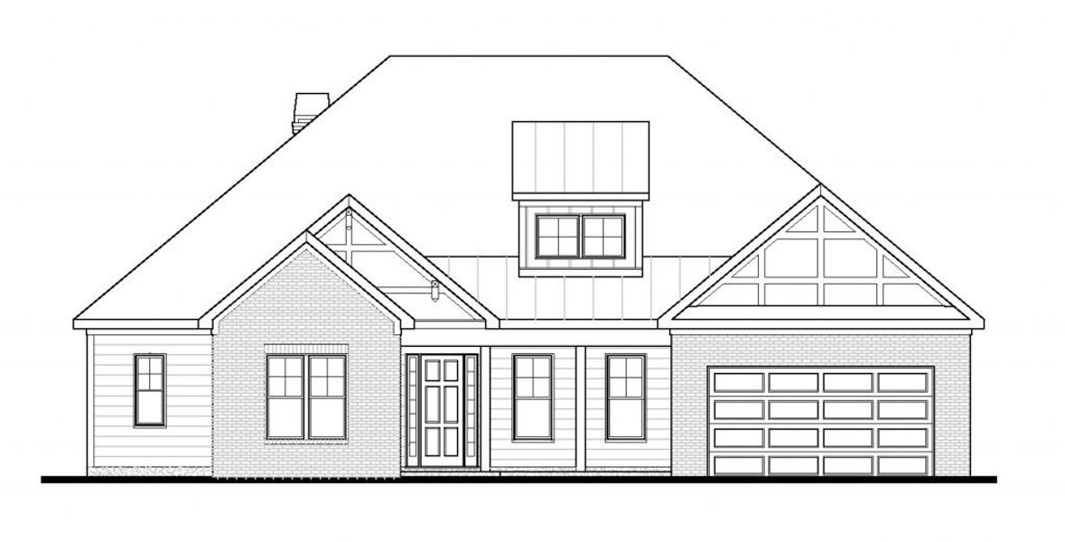 Architectural rendering of home exteriors planned for Mill Farms in Peachtree City, GA (Image 8).