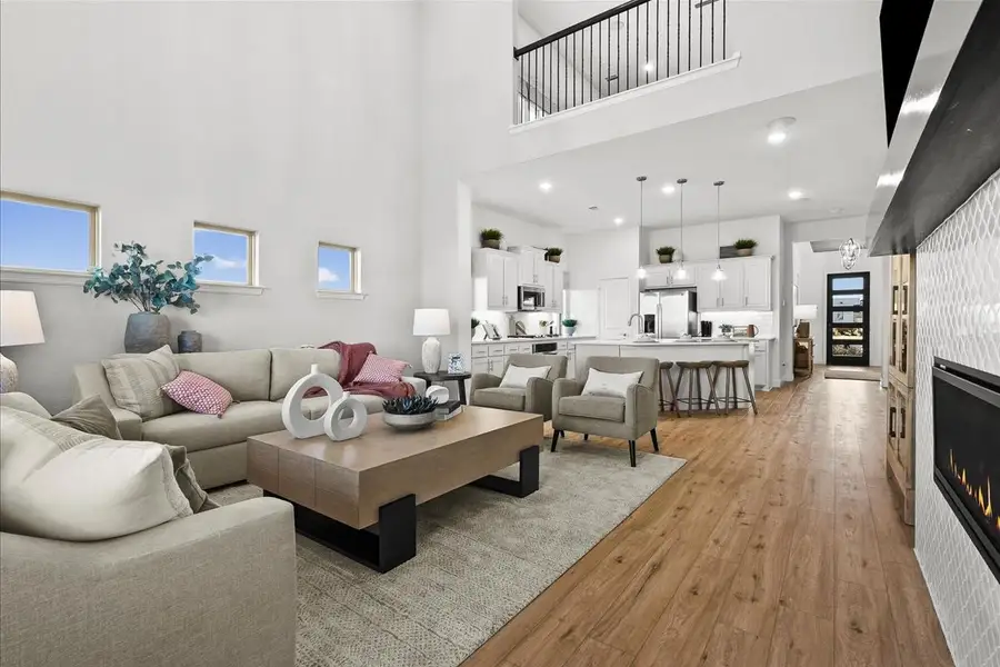 Furnished interior in a model home at Creekview Meadows in Pilot Point (Image 4).