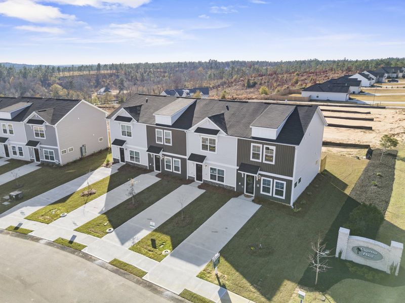 Aerial view of the Cypress Point community in Graniteville, SC, showing layout and nearby surroundings (Image 1).