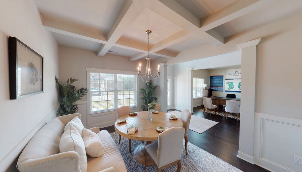 Furnished interior in a model home at Cove Lake Estates in Conley (Image 16).