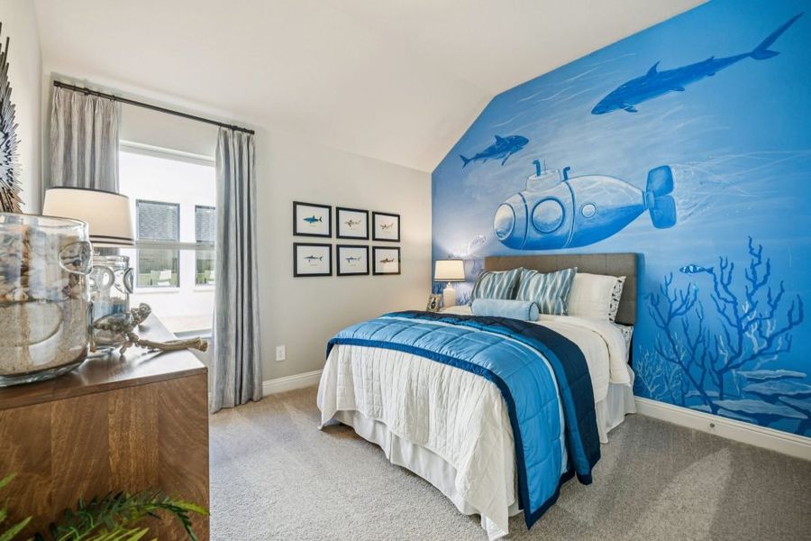 Furnished interior in a model home at Timberbrook in Justin (Image 38).