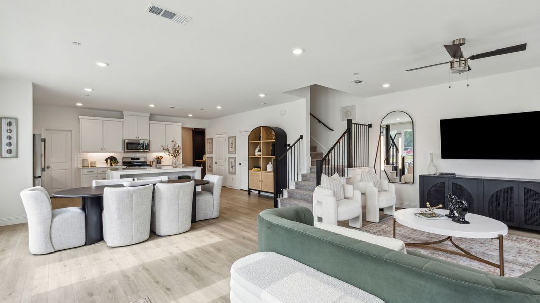 Furnished interior in a model home at Painted Tree – Woodland District in McKinney (Image 10).