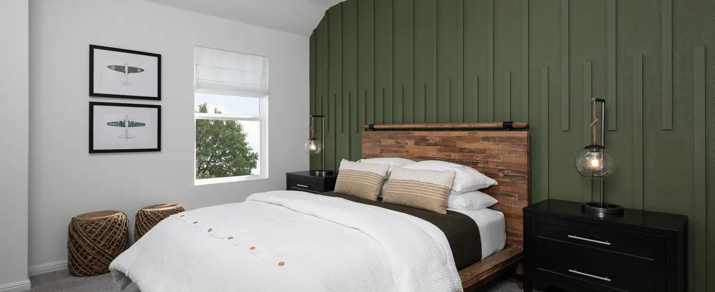 Furnished interior in a model home at The Cottages at La Cima in San Marcos (Image 10).