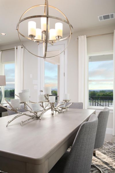 Furnished interior in a model home at Cloverleaf in Austin (Image 52).