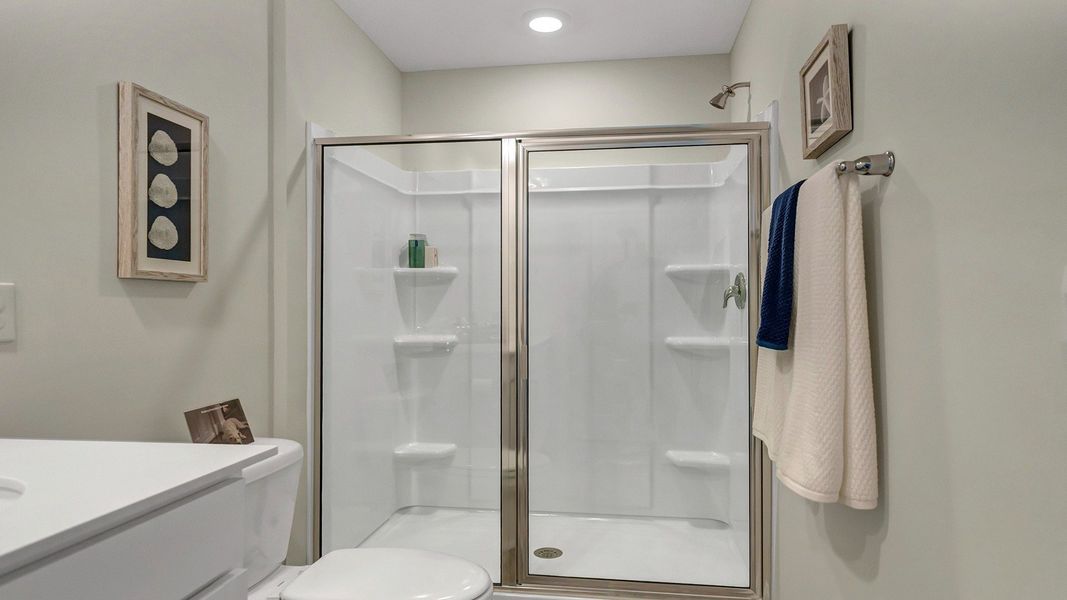 Furnished interior in a model home at Hunter's Branch Townhomes in Hopkins (Image 16).