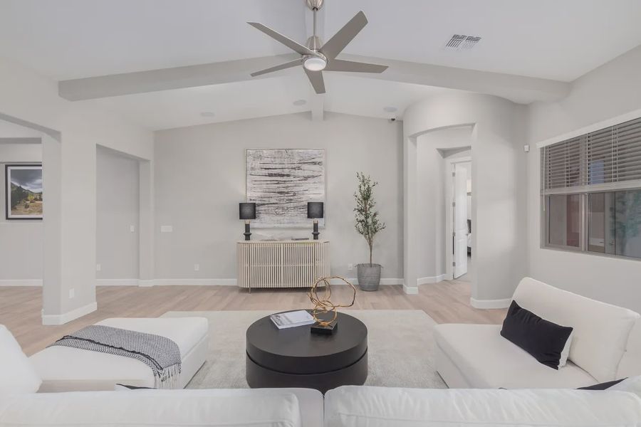 Furnished interior in a model home at Bellero Estates in Queen Creek (Image 10).