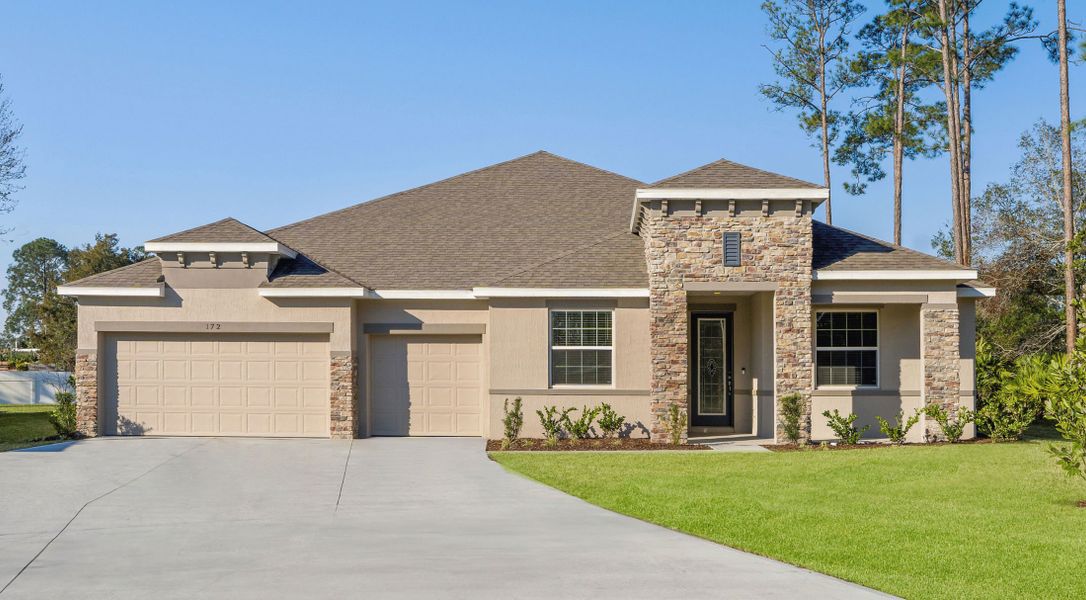 Front exterior of a home in the Palm Coast community, located in Palm Coast, FL (Image 3).