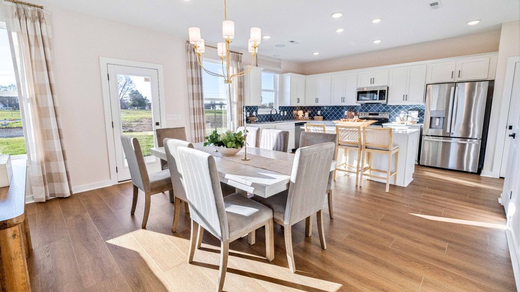 Furnished interior in a model home at Ridgewood in Shelbyville (Image 13). Furnished interior in a model home at Ridgewood in Shelbyville (Image 13).