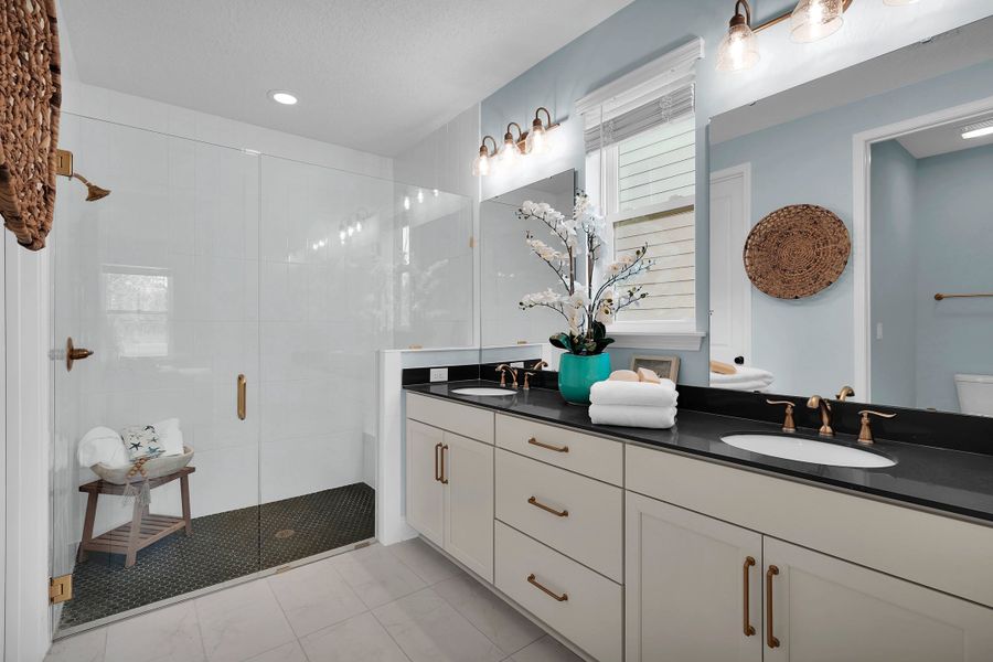 Furnished interior in a model home at Crosswinds at Nocatee in Ponte Vedra (Image 46).