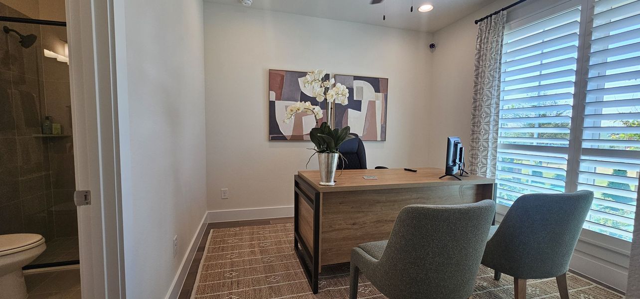 Furnished interior in a model home at Ramble 40s in Celina (Image 5).