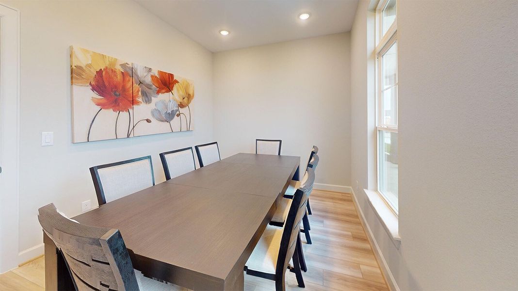 Furnished interior in a model home at Winfrey Estates in Tomball (Image 17).