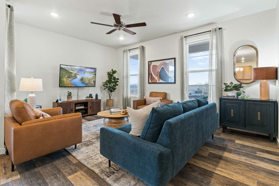 Furnished interior in a model home at The Trails at Aspen Ridge – Altitude Collection in Colorado Springs (Image 7).