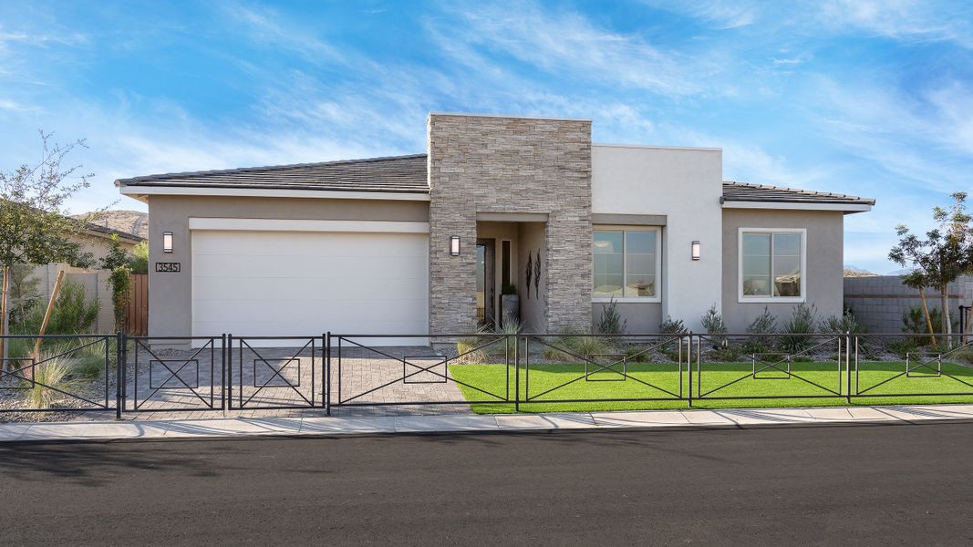 Front exterior of a home in the Ridge Collection at Whispering Hills community, located in Laveen, AZ (Image 1). Front exterior of a home in the Ridge Collection at Whispering Hills community, located in Laveen, AZ (Image 1).