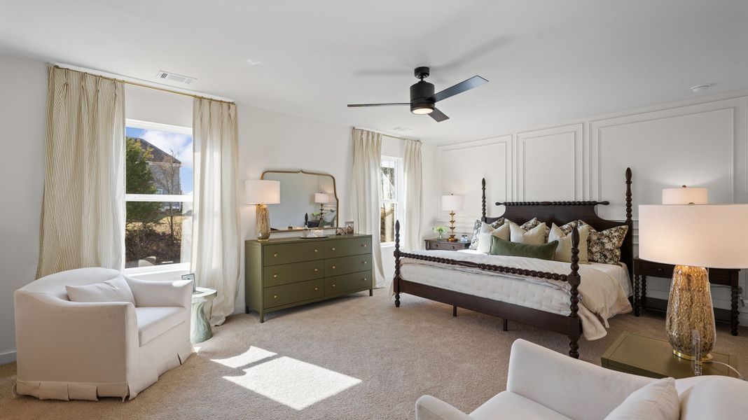 Furnished interior in a model home at Harbor Crest in Ooltewah (Image 26).