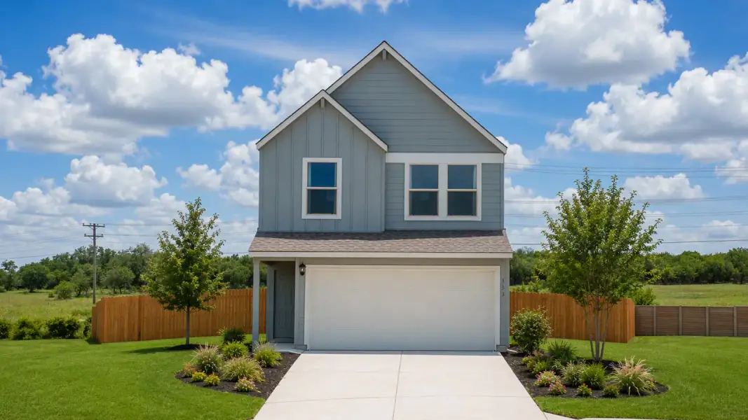 Front exterior of a home in the Cool Water community, located in Jarrell, TX (Image 4). Front exterior of a home in the Cool Water community, located in Jarrell, TX (Image 4).