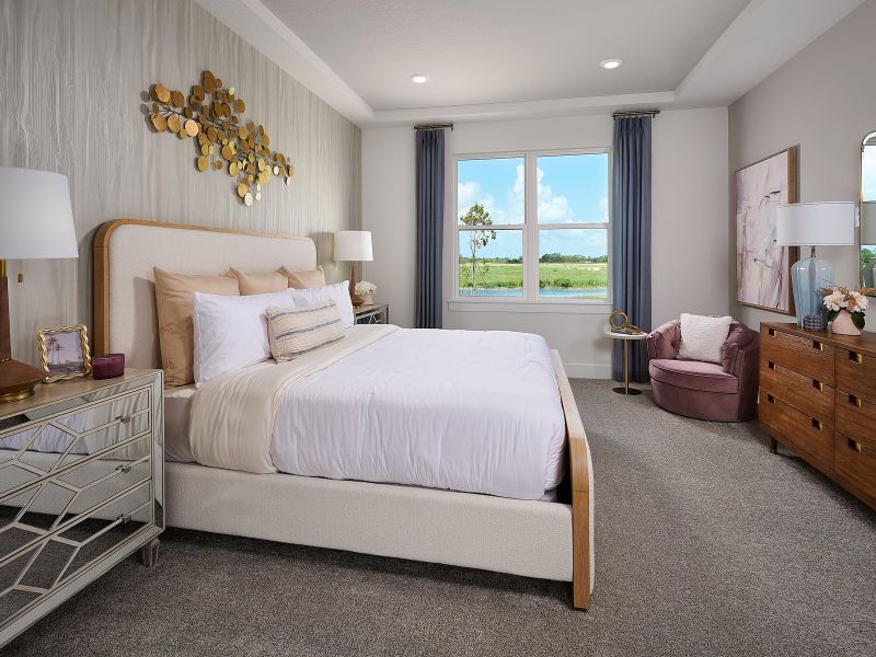Furnished interior in a model home at Magnolia Bay - Reserve Series in Nokomis (Image 10).