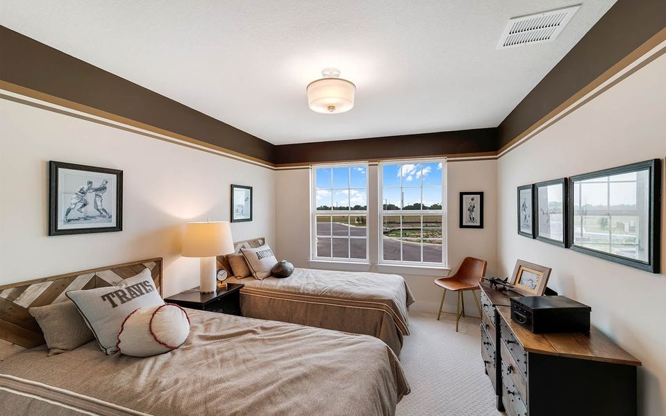 Furnished interior in a model home at Cloud Country in New Braunfels (Image 10).