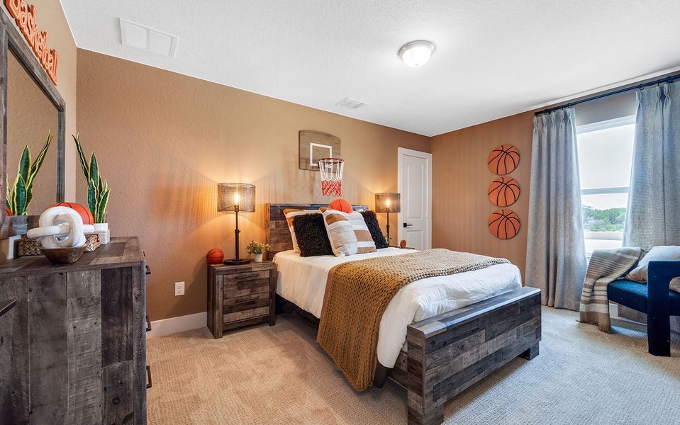 Furnished interior in a model home at The Woodlands at Medina Hills in Mico (Image 26). Furnished interior in a model home at The Woodlands at Medina Hills in Mico (Image 26).