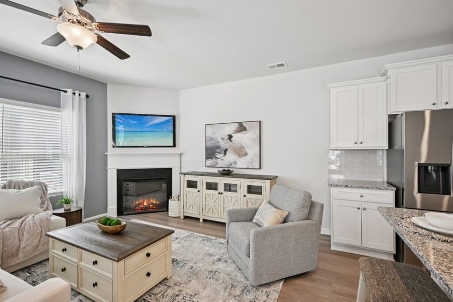 Furnished interior in a model home at Chastain Heights in Woodstock (Image 7).