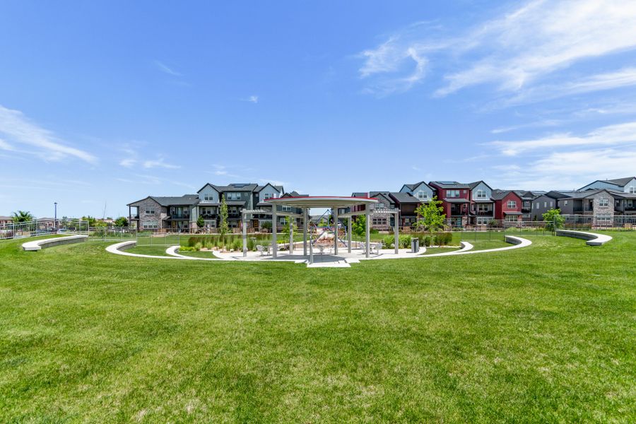 Front exterior of a home in the Arras Park community, located in Thornton, CO (Image 19).