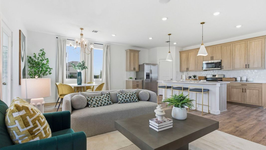 Furnished interior in a model home at Murphy Village in Missouri City (Image 13).