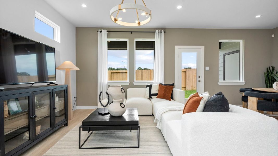 Furnished interior in a model home at Lexington Village in Missouri City (Image 6). Furnished interior in a model home at Lexington Village in Missouri City (Image 6).