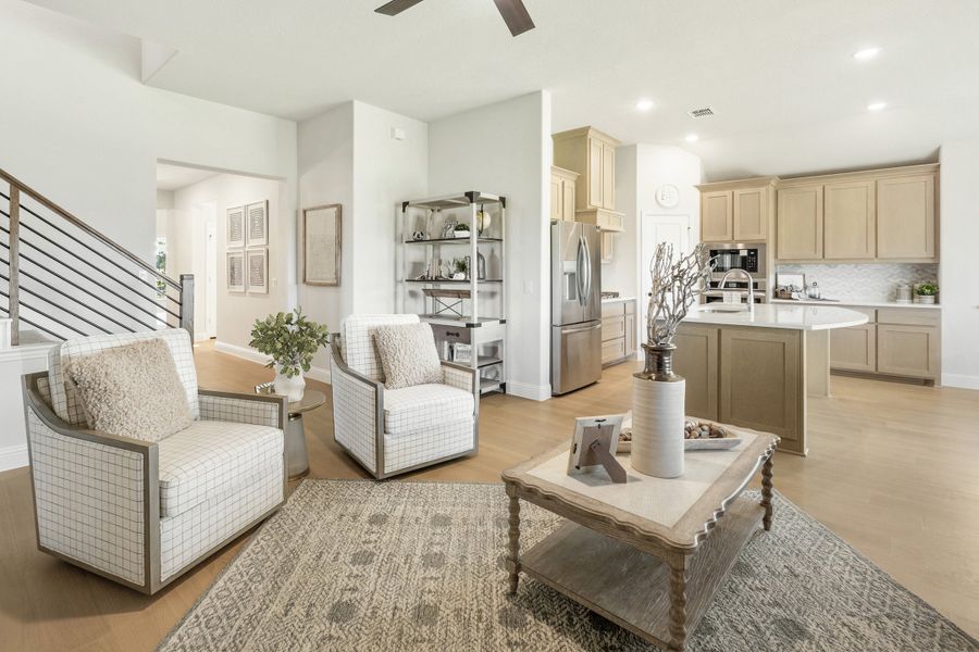 Family Room. Bloomfield Homes - New Homes in Dallas Fort Worth, Texas