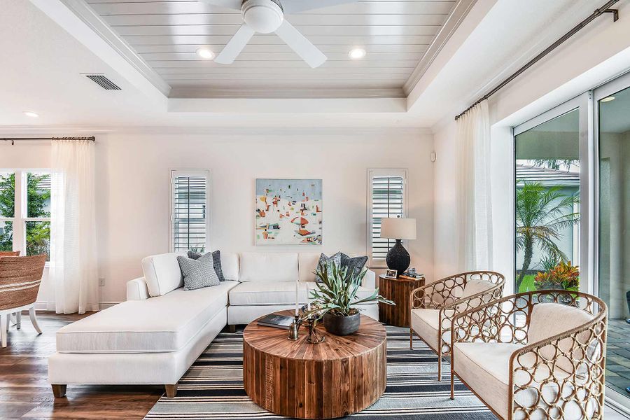 Furnished interior in a model home at Windward in Sarasota (Image 7).