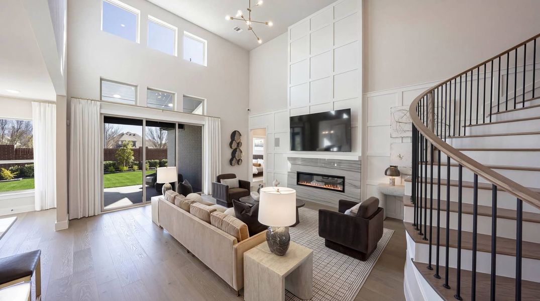 Furnished interior in a model home at Pecan Hill in McKinney (Image 7).
