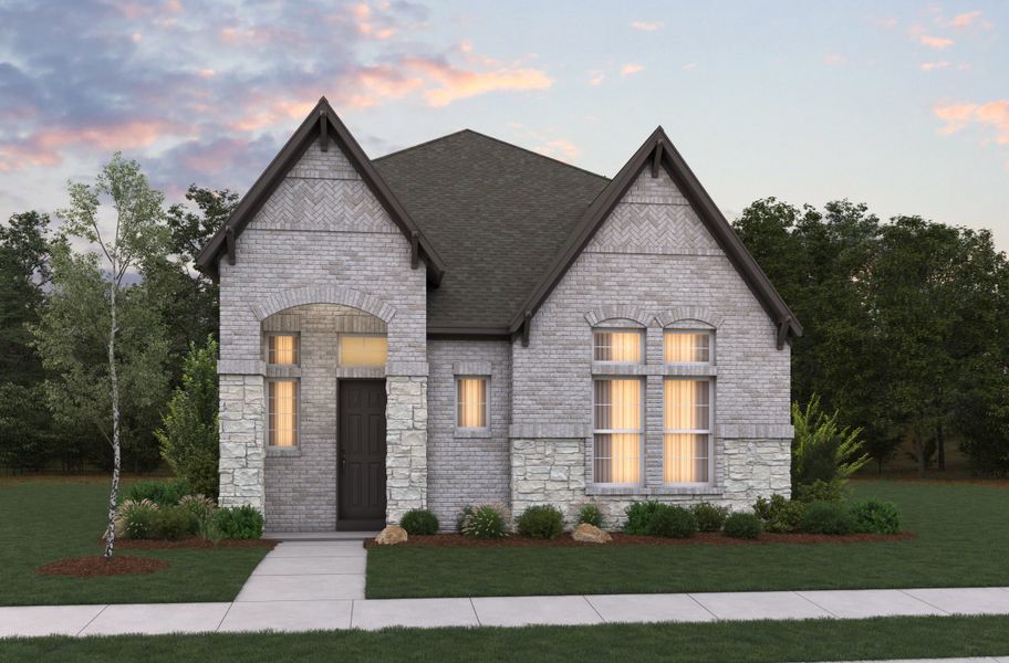 Front exterior of a home in the Veramendi community, located in New Braunfels, TX (Image 4).