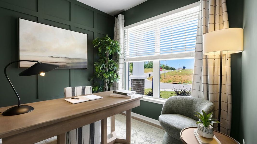 Furnished interior in a model home at Sherwood Gardens in Landrum (Image 11).