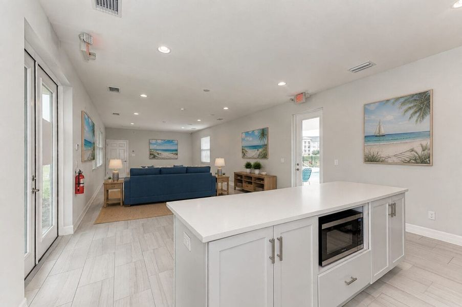 Furnished interior in a model home at Reflection Villas at Watercolor Place in Bradenton (Image 90).