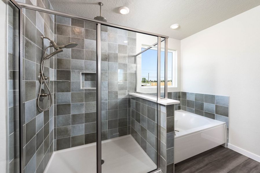 Furnished interior in a model home at August Fields in New Braunfels (Image 27). Furnished interior in a model home at August Fields in New Braunfels (Image 27).