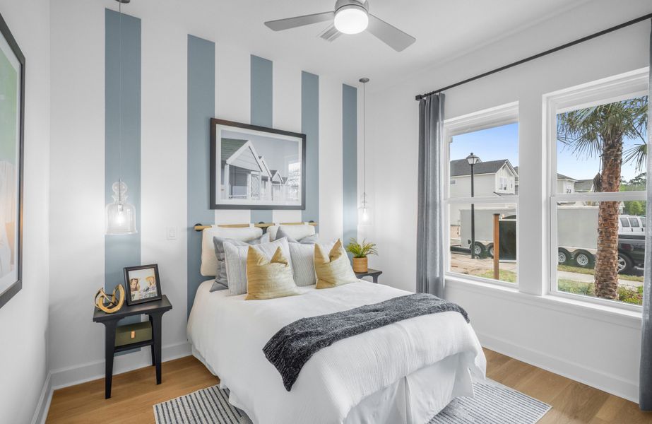 Furnished interior in a model home at Mariposa at EverRange in Jacksonville (Image 19).