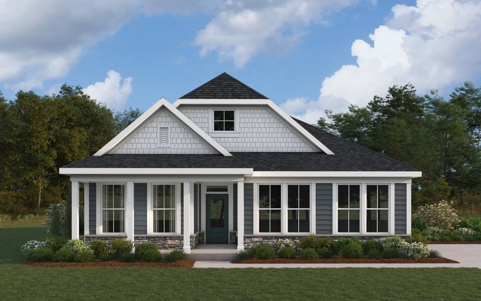 Front exterior of a home in the Savannah Lakes community, located in Hiram, GA (Image 14).