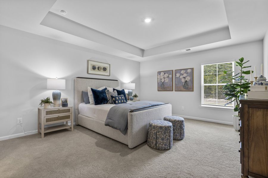 Furnished interior in a model home at Reserves at Mill Creek in Columbia (Image 7).
