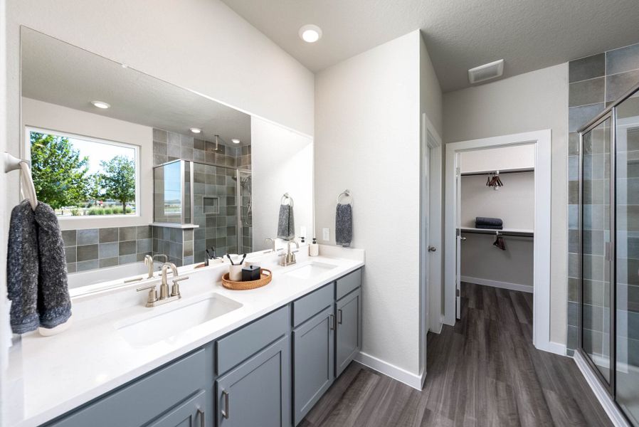 Furnished interior in a model home at August Fields in New Braunfels (Image 25). Furnished interior in a model home at August Fields in New Braunfels (Image 25).