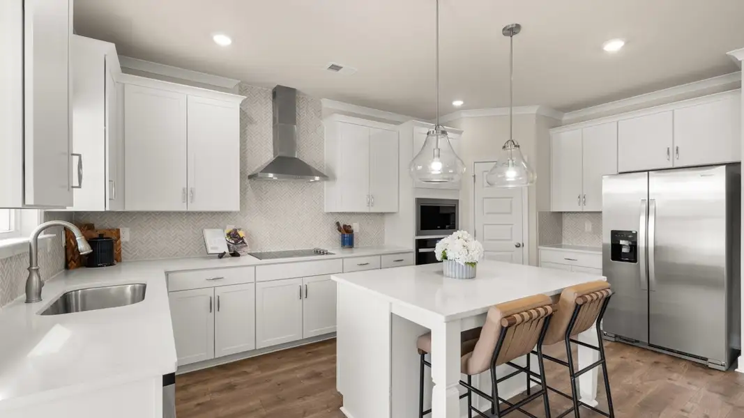 Furnished interior in a model home at Evergreen Crossing in Locust Grove (Image 5). Furnished interior in a model home at Evergreen Crossing in Locust Grove (Image 5).